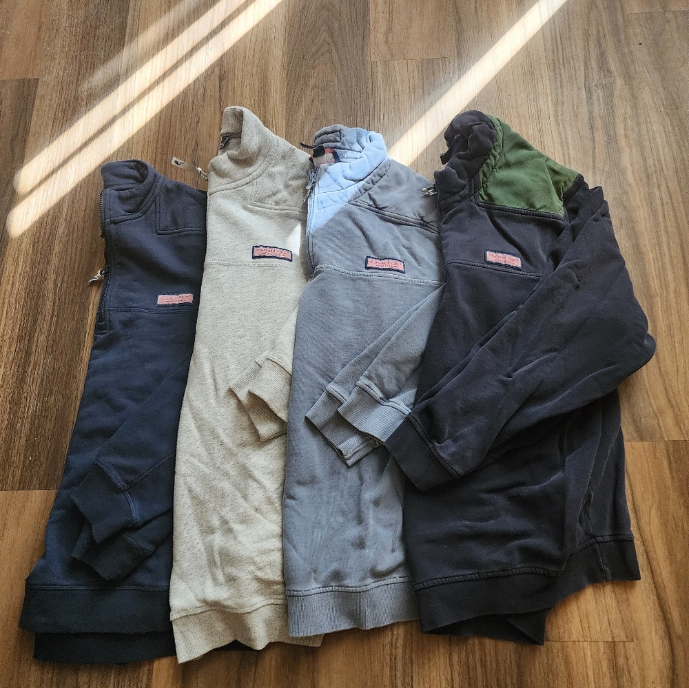 Lot of (4) Large Vineyard Vines Shep Shirts. 2 minor flaws (see pictures).
